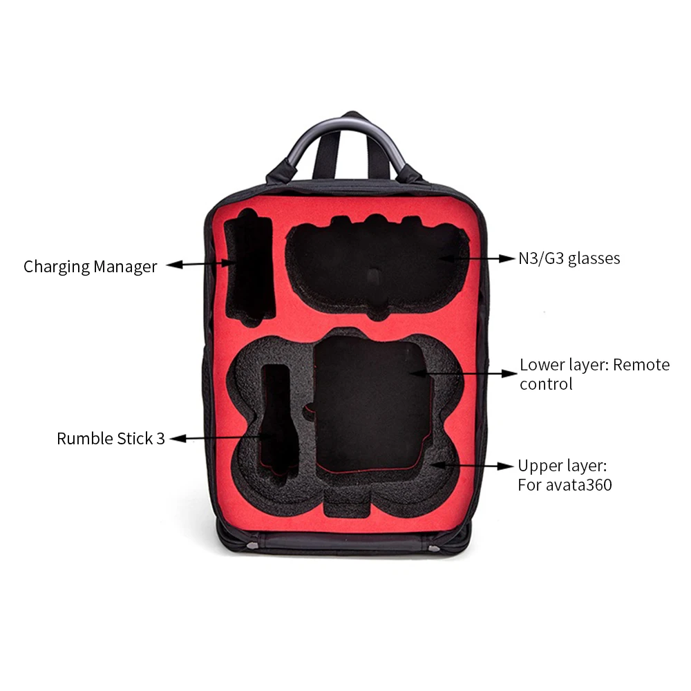DJI 아바타 360 모션 플라이 모어 콤보용 휴대용 보관 가방, DJI 아바타 360 드론 액세서리용 여행용 캐링 케이스