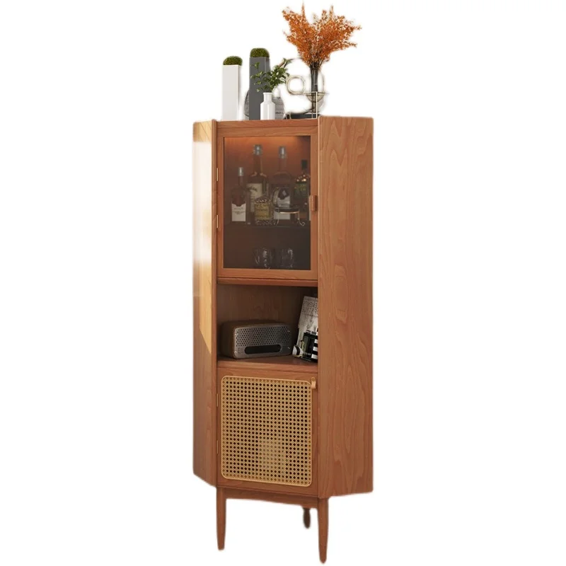 Corner Cabinet Corner Cabinet Dining Room Triangle Rattan Storage Rack Five Corner Side Cabinet Storage