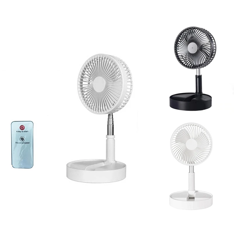 

7200Mah Portable Fan Rechargeable Mini Folding Telescopic Fan Low Noise Electric Cooling Fan For Outdoor Home