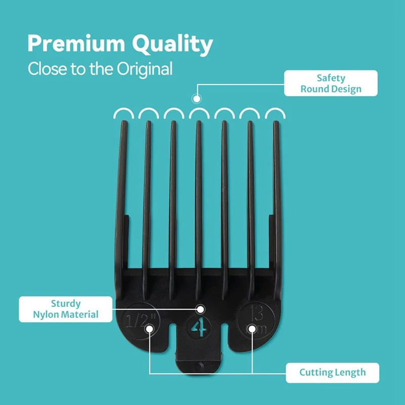 Clipper Guards Set For Most Wahl Clippers And Babyliss FX870 Clipper Guides Replacement 1/16Inch To 1Inch 10PCS