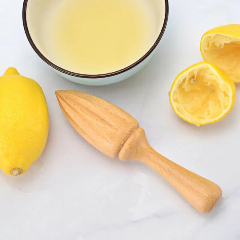 Creative Wooden Fruit Juicer Orange Lemon Squeezer Mini Hand Press