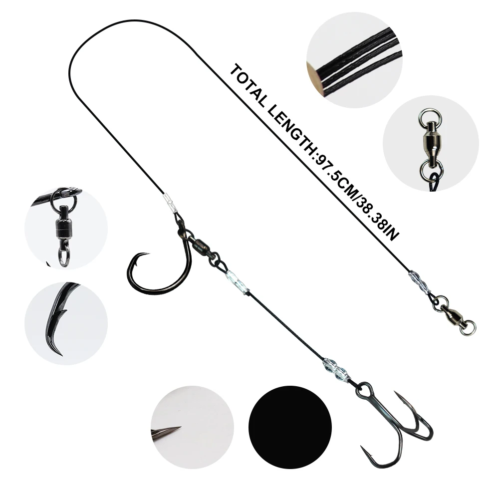 ZYZ 1 قطعة الحفارات الطعم الحي ستينغر تلاعب مع دائ...