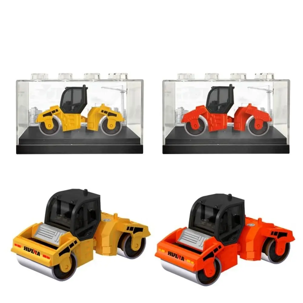 1:80 Scale Engineering Car Model Forklift Dumper Road Roller Construction Truck Toys Alloy Material Vehicle Excavator Bulldozer