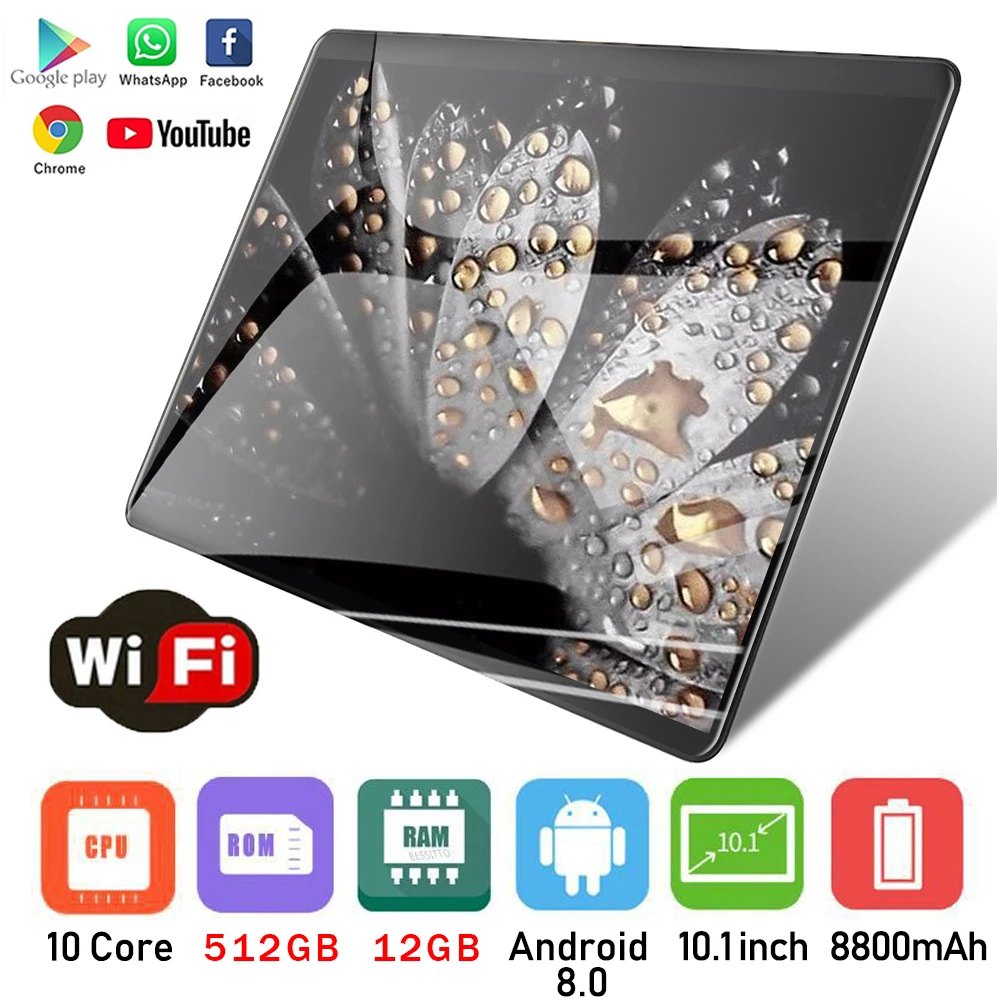 latest tablets Pad Mini Laptop 8800mAh Notebook 4G LTE Tablet Android Google Play Global Version 12GB 512GB 5G WPS Office Dual SIM Computer best buy tablets on sale