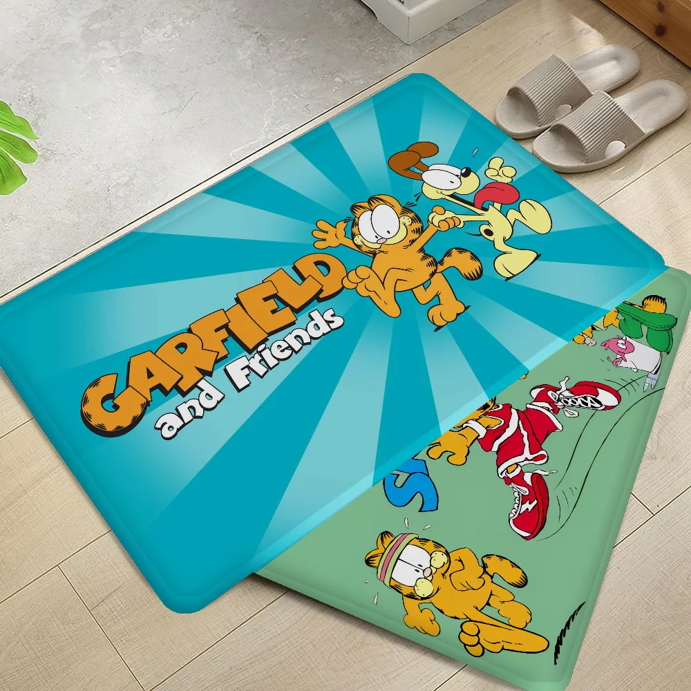 

Anime Cartoon G-Garfield Cat Floor Mat Bathroom Mat Anti-slip Absorb Water Long Strip Cushion Bedroon Mat Welcome Doormat