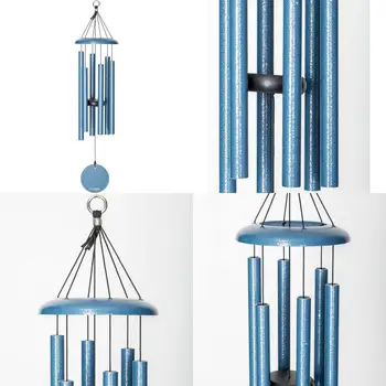 Sky Blue Aluminum Wind Chime 1