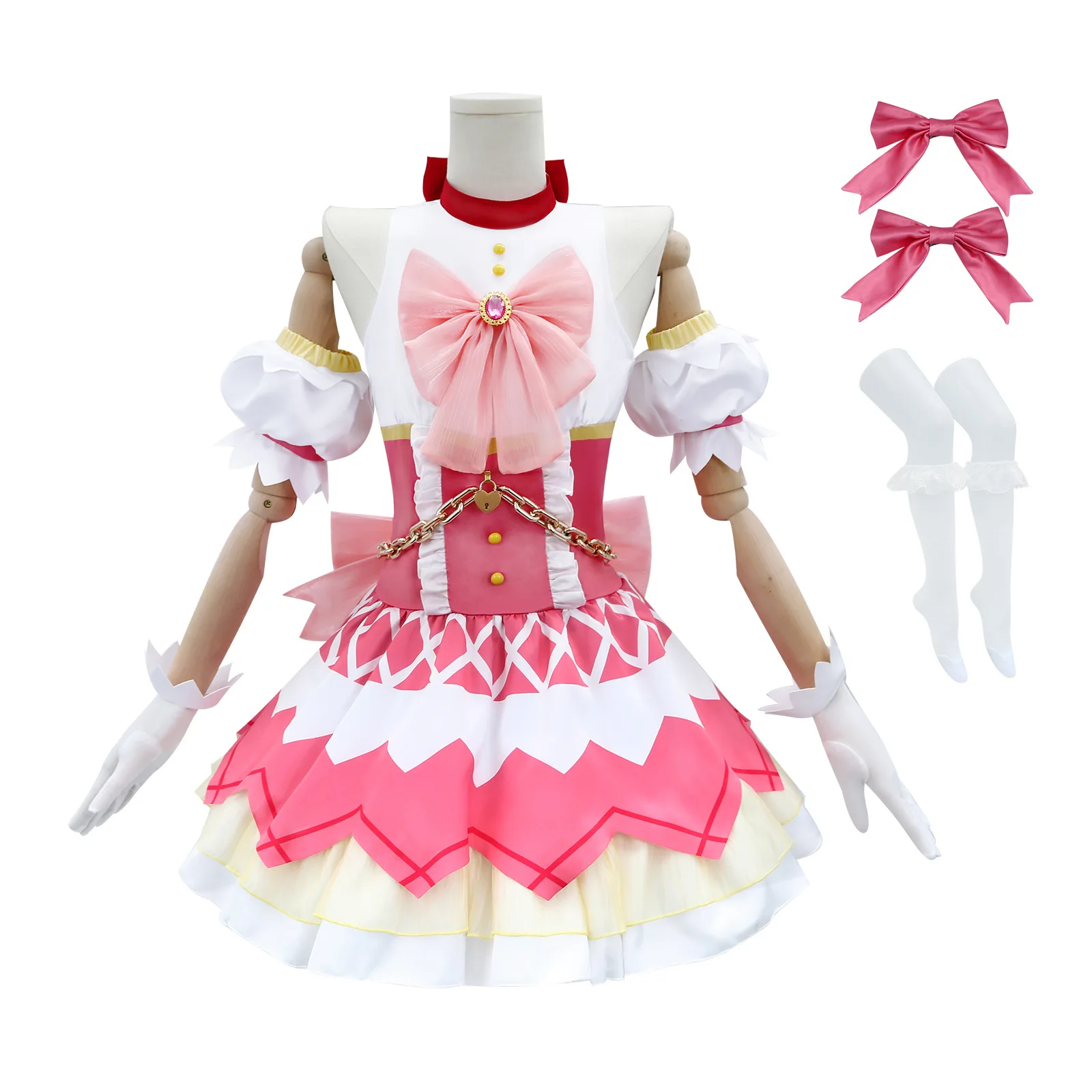 

Комплект аниме-одежды для косплея Puella Magi Madoka Magica, комплект из платья и наряда для женщин и мужчин