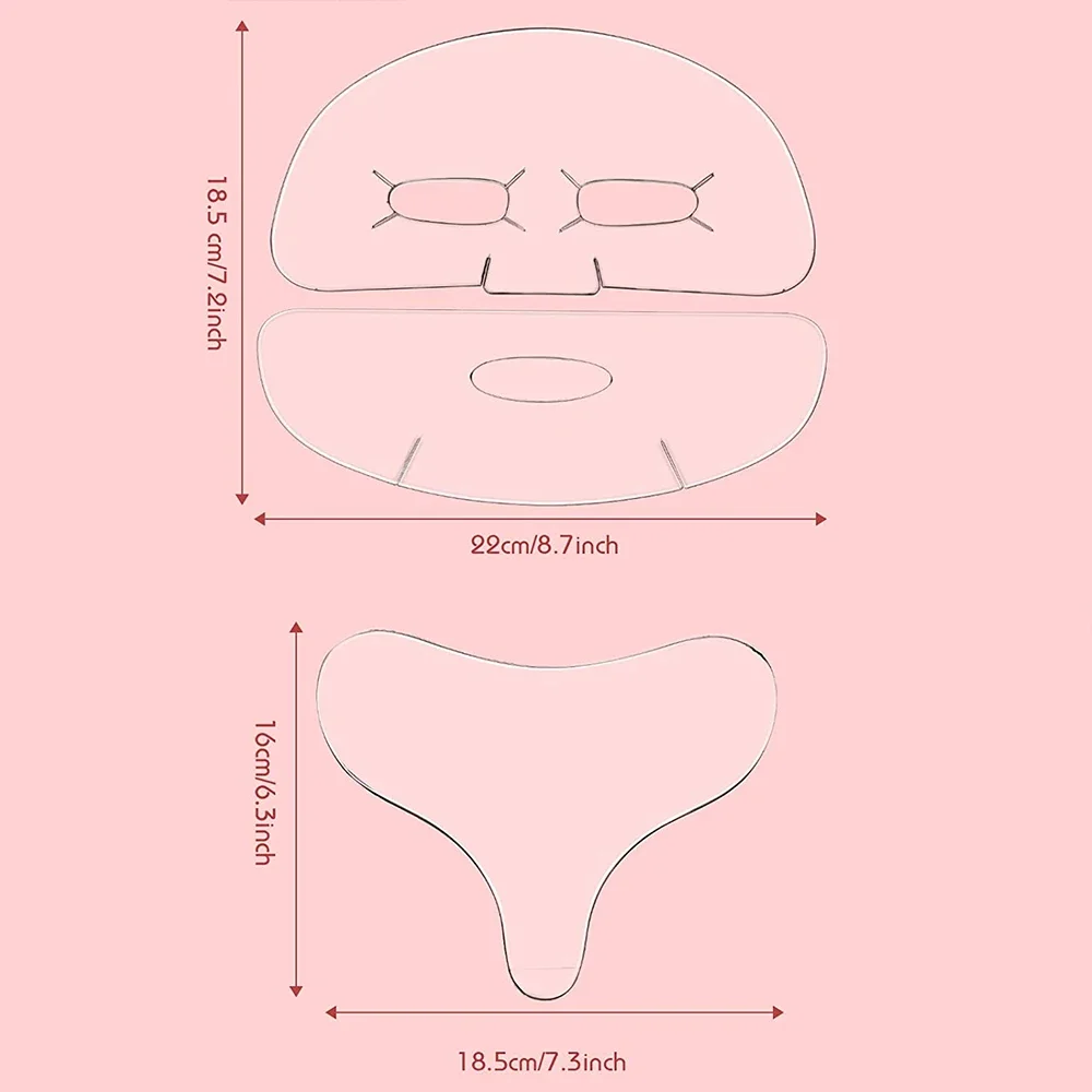 2 In 1 Silicone Face Anti-Wrinkle Pad Wrinkle Remove Neck Pad Full Face Wrinkle Patches for Smoothing Face Chest Skin Care Tools