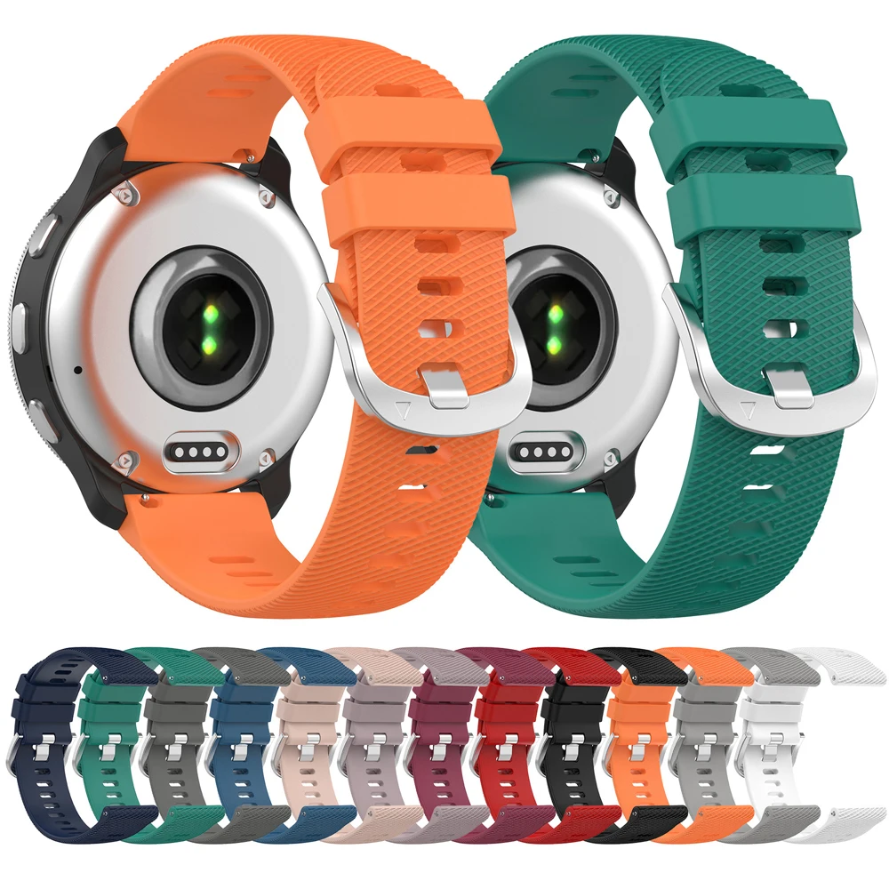 Durable Silicone Watch Band, 20-22mm, Adjustable Sport Strap