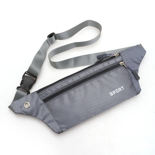 

Gray Girl Women Woman Lady Run Sport Light Running Purse Men Waist Bag Pack Men's Wallet Phone Case Running Belt Travel Bags