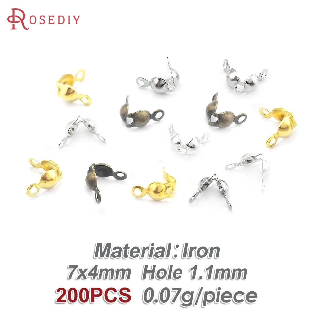 18K Gold Color Brass Wire and Thread Cover Clasps