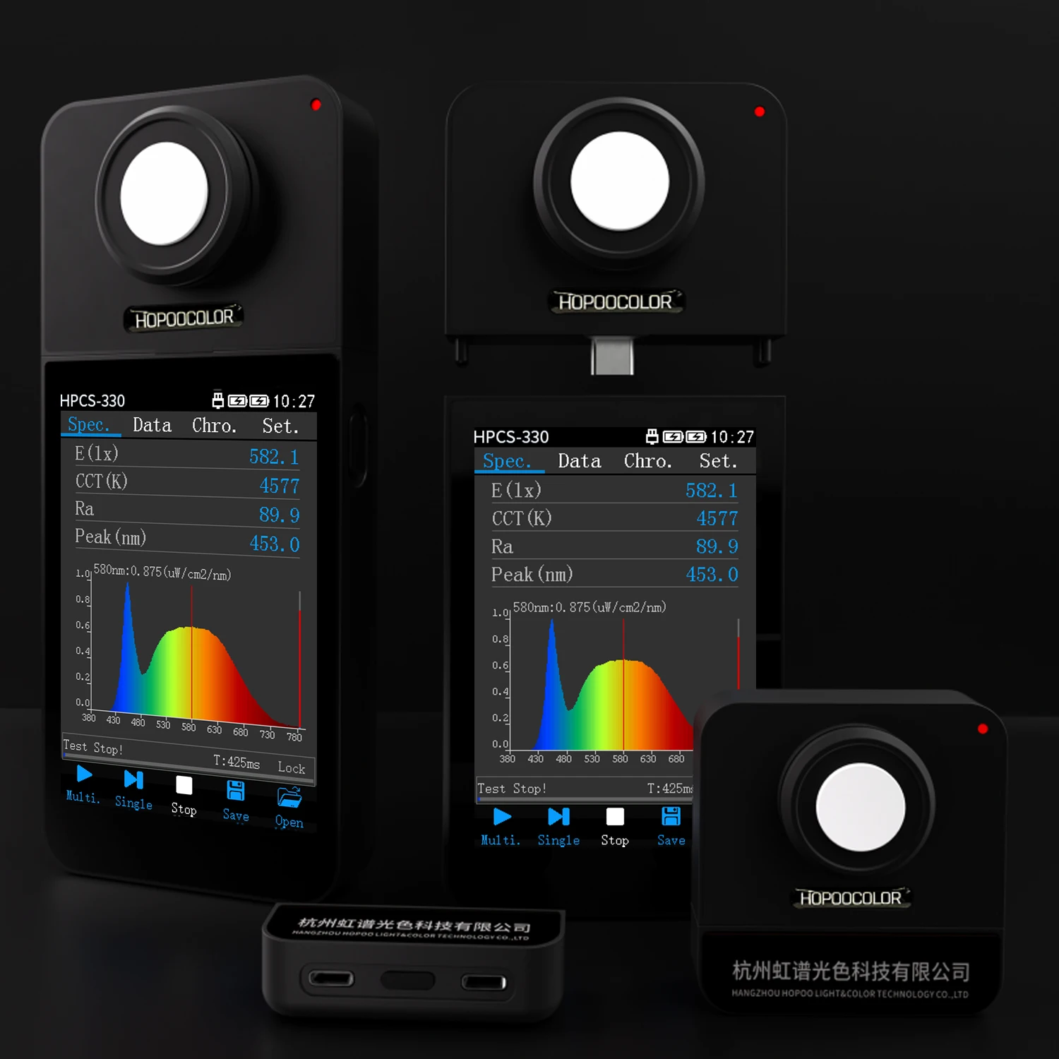 Description Picture 6 of itemHOPOOCOLOR Bluetooth Spectrometer HPCS330 light meter lux CCT CRI tester