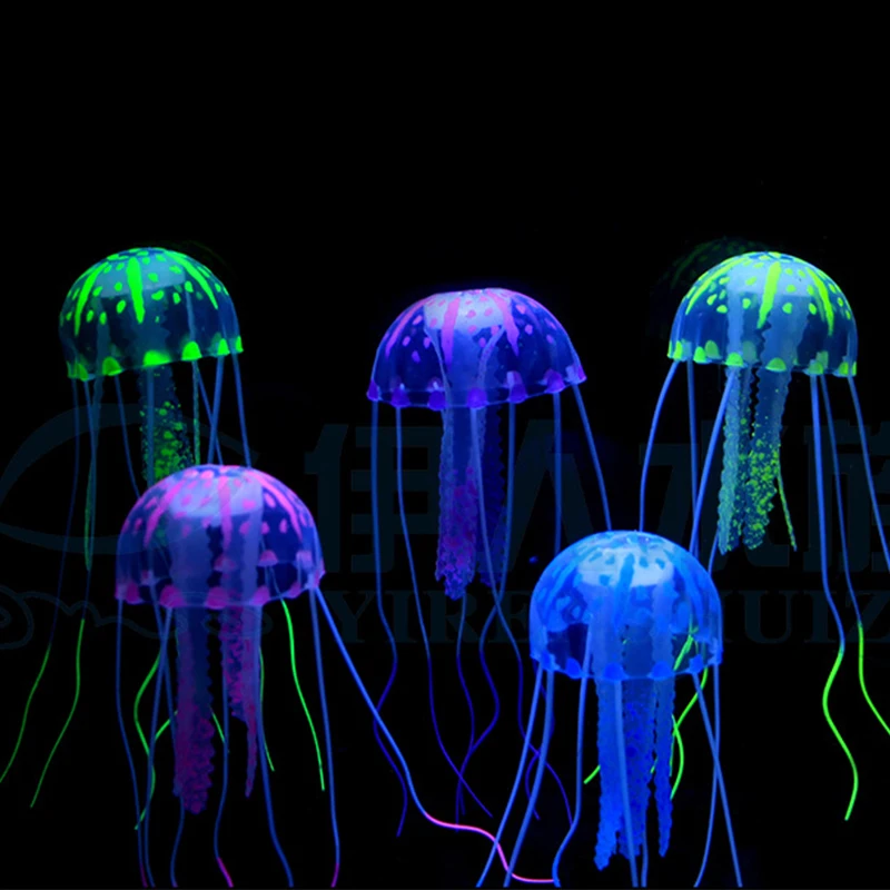 Fish Tank Aquarium Decor Jellyfish Mini Submarine Ornament fish tank ornaments fish tank decorations aquarium ornaments