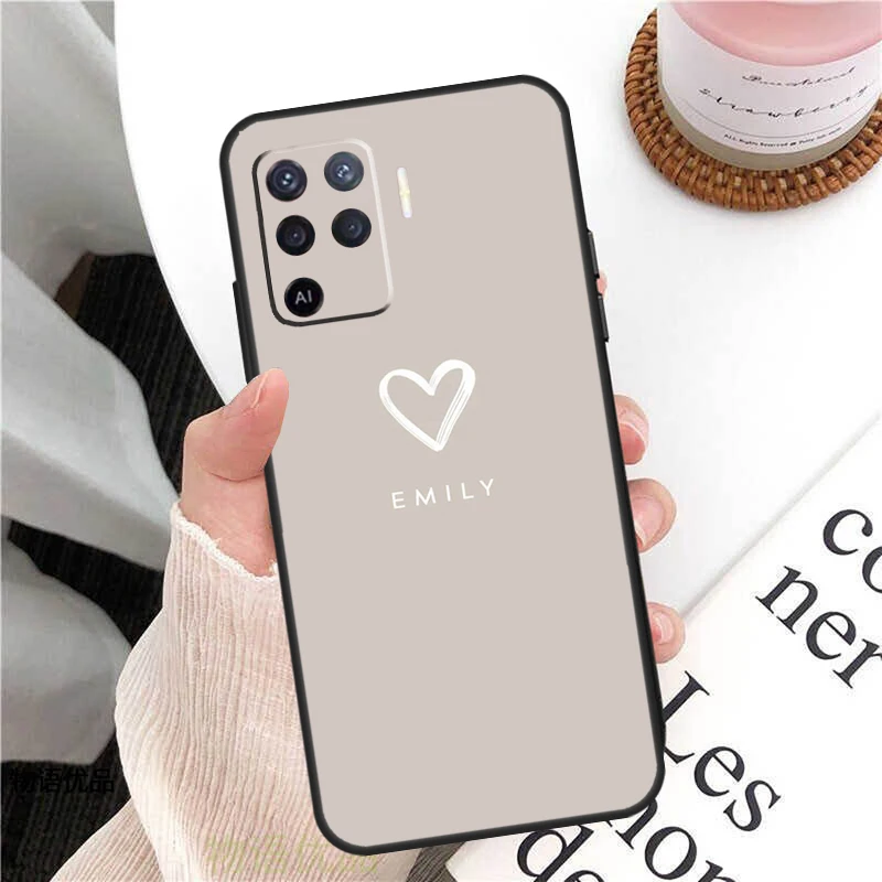 Personalized Custom Name Initials Pastel Phone Case Cover
