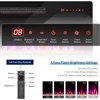 Electric Fireplace, Heater with Adjustable Flame Color and Brightness, Touch Screen, Recessed & Wall Mounted Electric Fireplaces 4