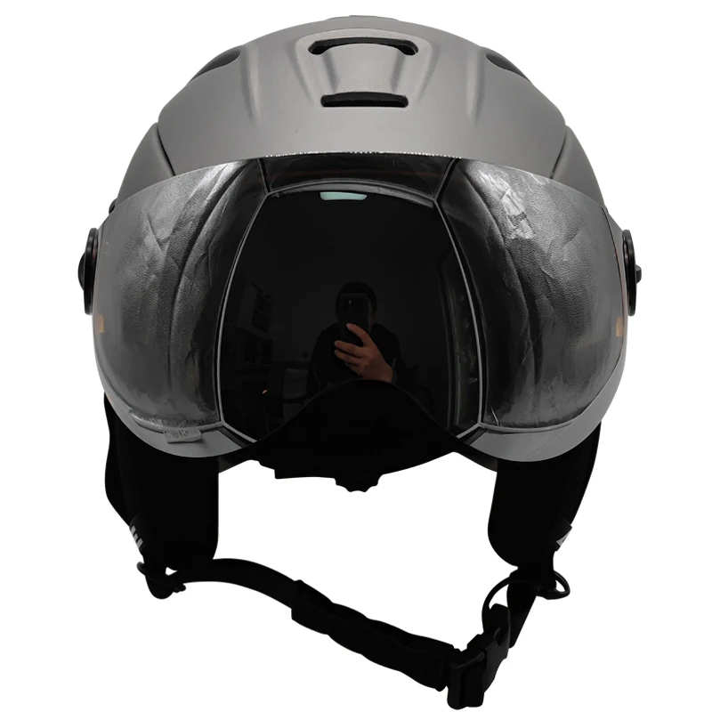 LOCLE CE Certification Goggles Ski Helmet In-mold Skiing Helmet Snow Snowboard or Skateboard Helmet With Glasses 52-64cm