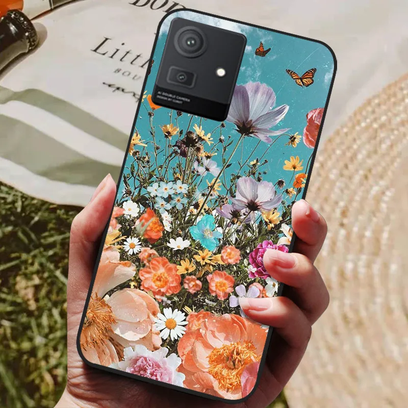 Stylish Cool Painted Black Silicone TPU Soft Phone Shell - Protective Case Cover