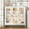 Modern Metal Kitchen Cabinet with Door Household Dust-proof Kitchen Cabinets Multi-functional Small Appliance Storage Cabinet 6