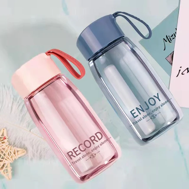 Cute Bottle Water for Girls Plastic Shaker Cup Drink Bottle