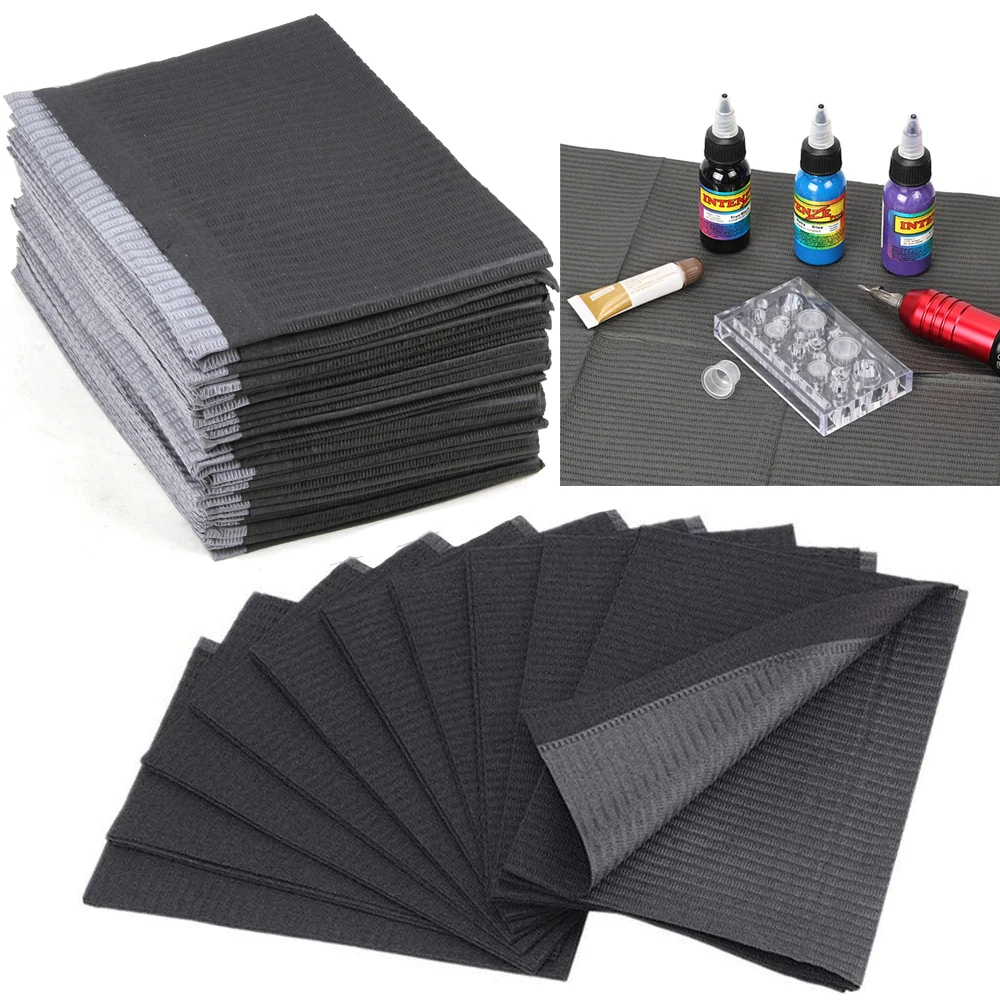 Tattoo Accessories 10/20pcs Tattoo Clean Pad Waterproof Medical Tattoo Table Cover Mat Patient Dental Napkins