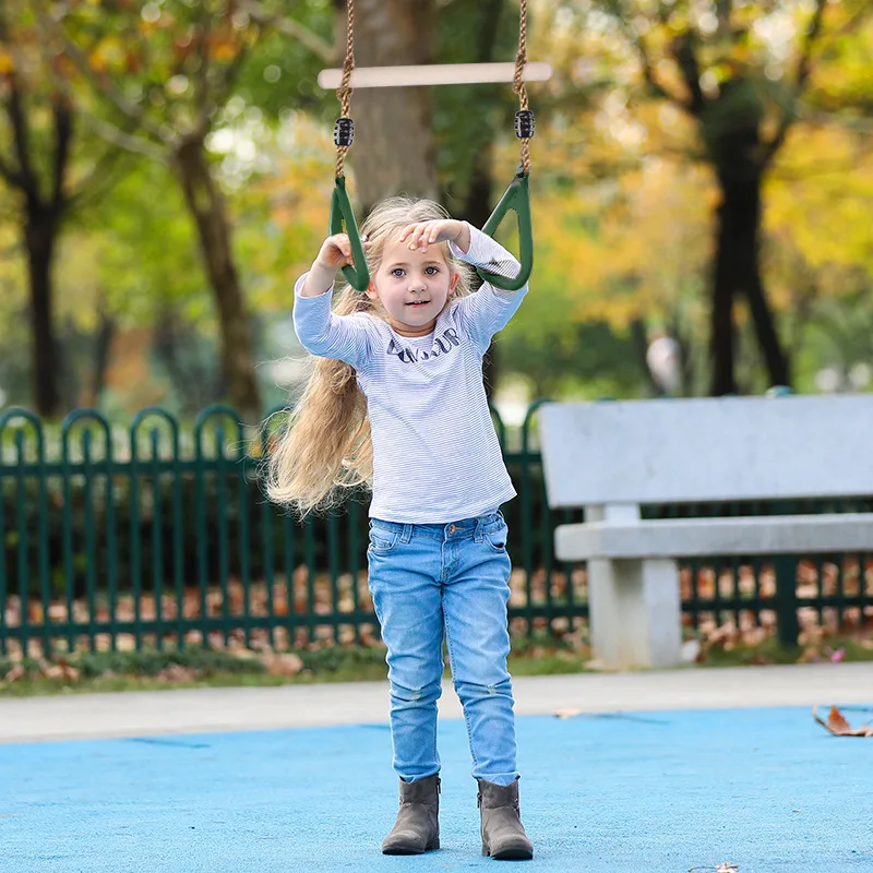 Children Exercise Fitness Rings Home Entertainment Ring Outdoor Sports Swing Indoor Trend Physical Toy Cotton Linen Swing 3