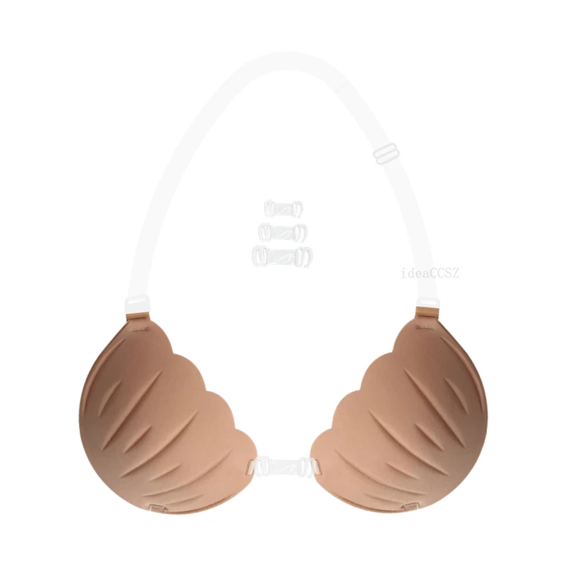 

Thick Sticky Invisible Push Up Bra Adhesive Women Lift Bras Backless Wedding Underwear Silicone Lingerie Tops 3D Cups Bralette