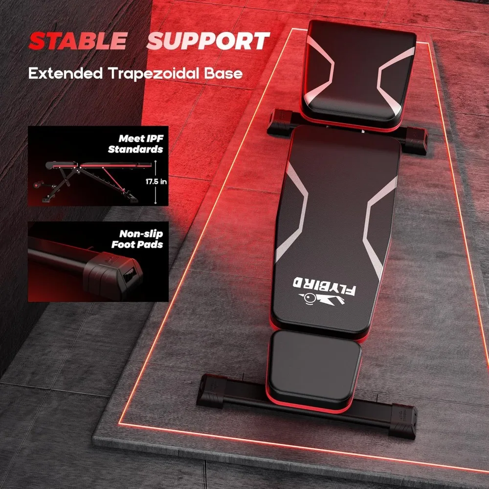 Foldable Adjustable Exercise Bench 4