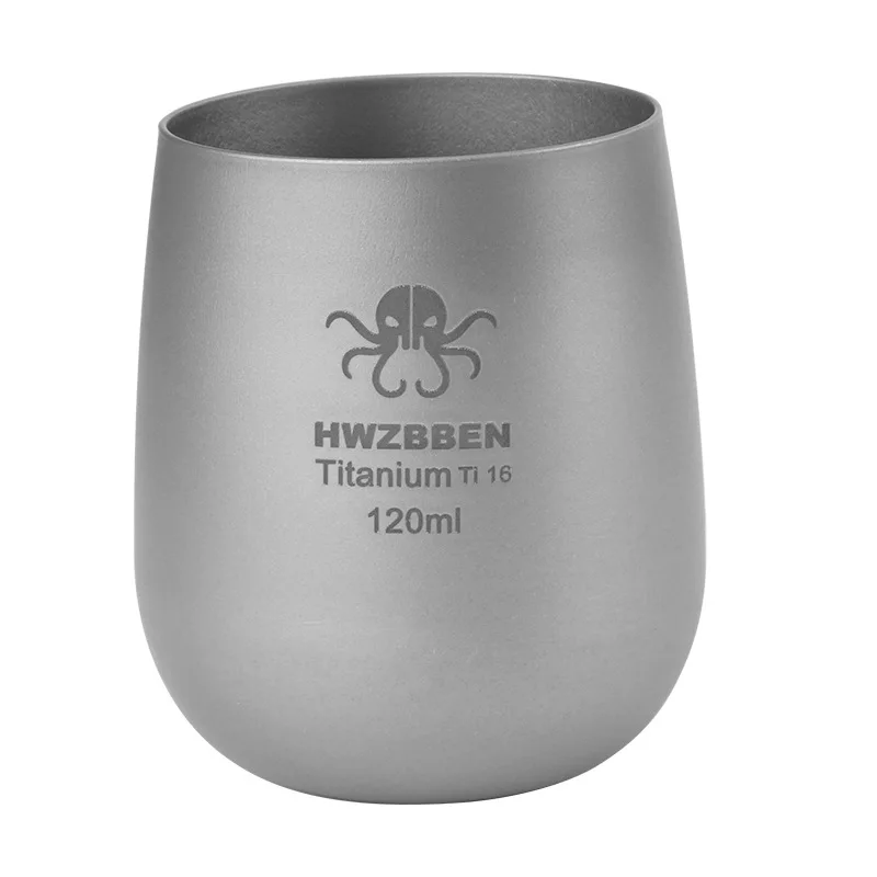 

120ml/900ml Ultralight Titanium Double Wall Insulated Water Cup Tea Cup Mug for Outdoor Camping Hiking Backpacking Home Office