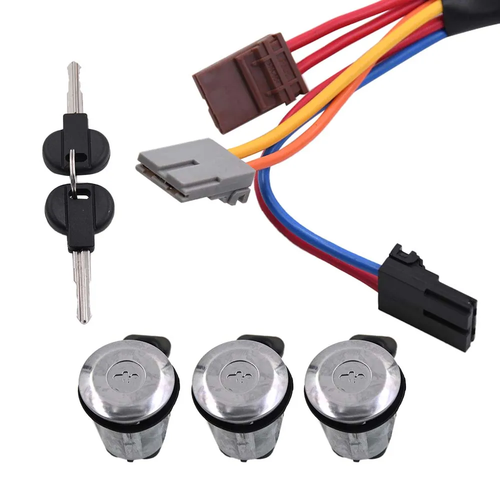 1 Set Front Rear 3 Door Locks + 1 Ignition Barrel 96244156 252522