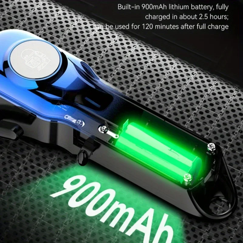 Kemei Km-234 Men Trimmer Clipper Professional Hair Trimmer Led Display Rechargeable Cordless Hair Clipper 4