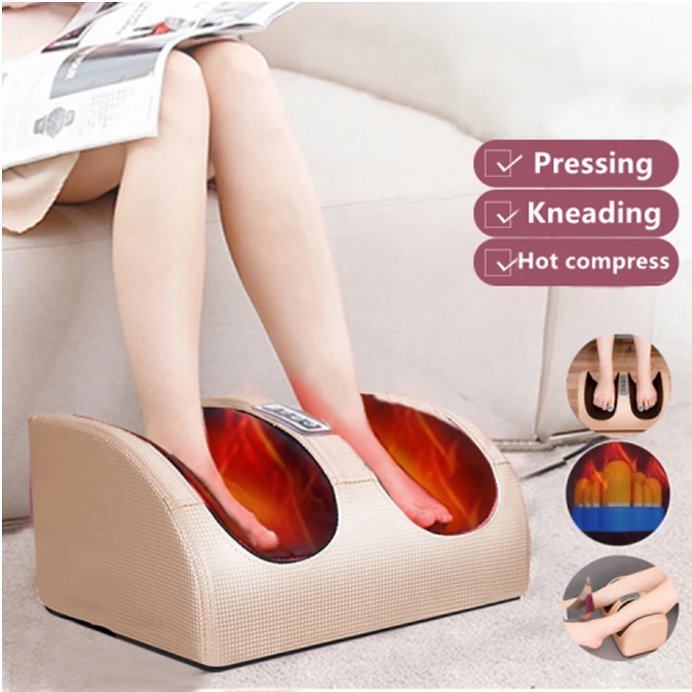 

Electric Foot Massager Machine Heating Therapy Shiatsu Kneading Roller Feet Massage Muscle Relaxation Pain Relief Foot Care Spa