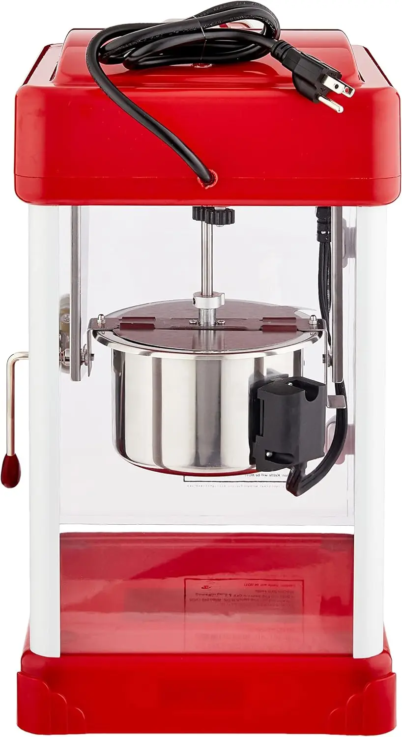 Pup Popcorn Machine-2.5oz Popper with Stainless-Steel Kettle, Serving Tray, Warming Light and Accessories by Great Norther