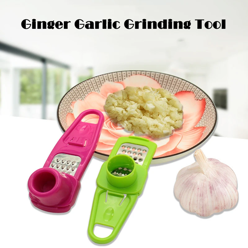 liuxingran 1Pcs Garlic Crusher Press Multi Functional Manual Ginger Garlic Slicer Grater Cutter Garlic Peeler Kitchen Accessories