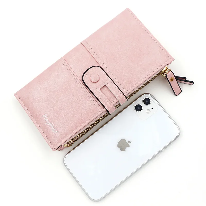 Fashion Wallets for Women Long Slim Credit Card Holder Clutch Wallet Minimalist Coin Purse Brand Classic Zipper Wallets