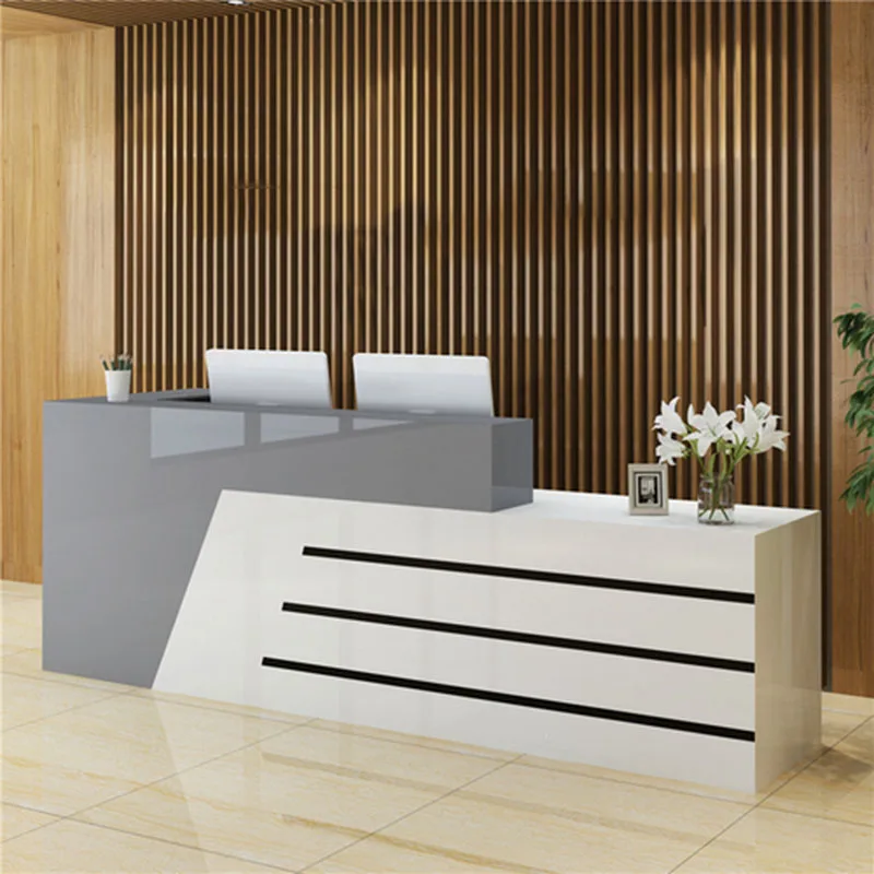 

White Pulpit Cash Counter Desk Restaurant Tables Modern Office Mobile Pulpitos Shop Counter Bar Retail Bureau Shop Furniture