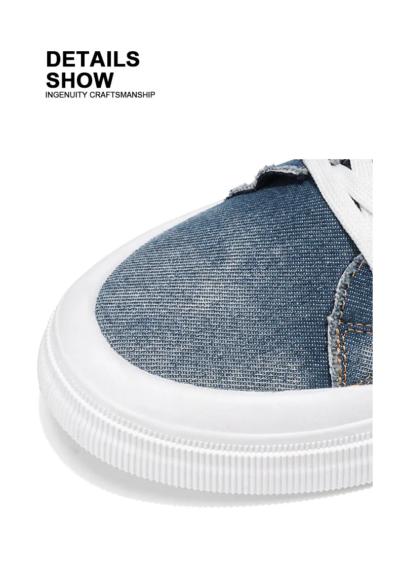Große Größe 39-48 Herren Sportschuhe Marken atmungsaktive Herbst Canvas Sneakers Herren Laufschuhe Designer Jeans Stoff Wanderschuhe – Detail 6