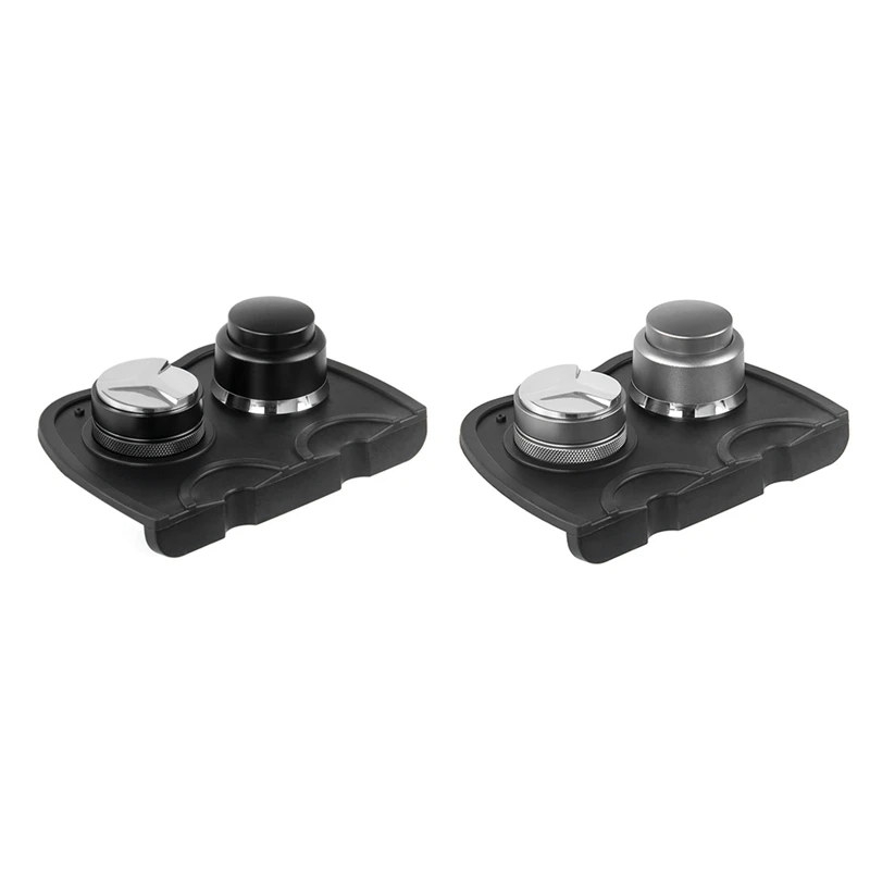 

Espresso Tamper Mat, Food Safe Silicone Coffee Corner Tamping Mat Anti-Slip, Soft Station Holder Pads With Powder