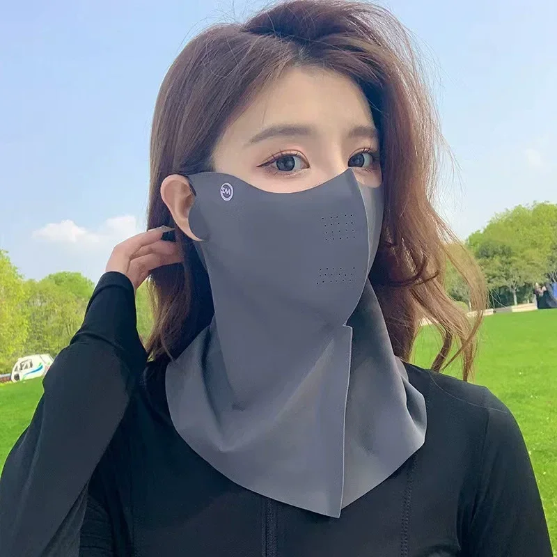 Women Sunscreen Veil Neck Face Mask UV Protection