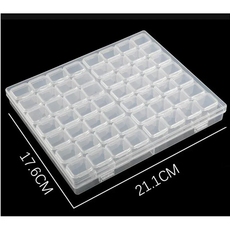 Storage Box 56/28 Grids 5D DIY Diamond Painting Drill Box Jewelry Box Rhinestone Embroidery Crystal Bead Organizer Storage Case Container
