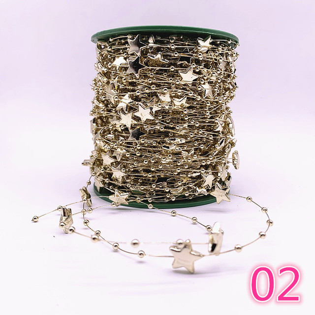 Yards Fishing Line Artificial Pearls Flower Beads Chain Garland Flowers Wedding Party Decoration Diy Accessories