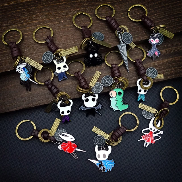 Hollow Knight Keychain Game Key Chain Hollow Knight Charm Figurine Key Ring  Accessories 