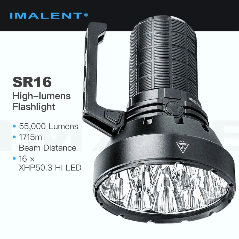 IMALENT SR16 懐中電灯 強力 高光度 55000ルーメン 最強 遠距離照射 1715メートル アウトドア 明るい 軽量 手持ちト IMALENT SR16 懐中電灯 強力 高光度 55000ルーメン 最強 遠距離照射