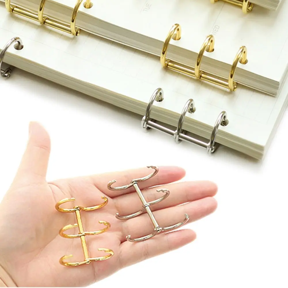 Loose Leaf Binder Clips Binder Clip 50 PCs/Set File Paper Fasteners Plastic Binding Clip Two-Hole Loose-leaf Binder File Folder Office Document Storage Supplies
