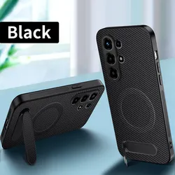 Custodia in Fibra di Carbonio Premium con Supporto e Protezione Antiurto Magnetica