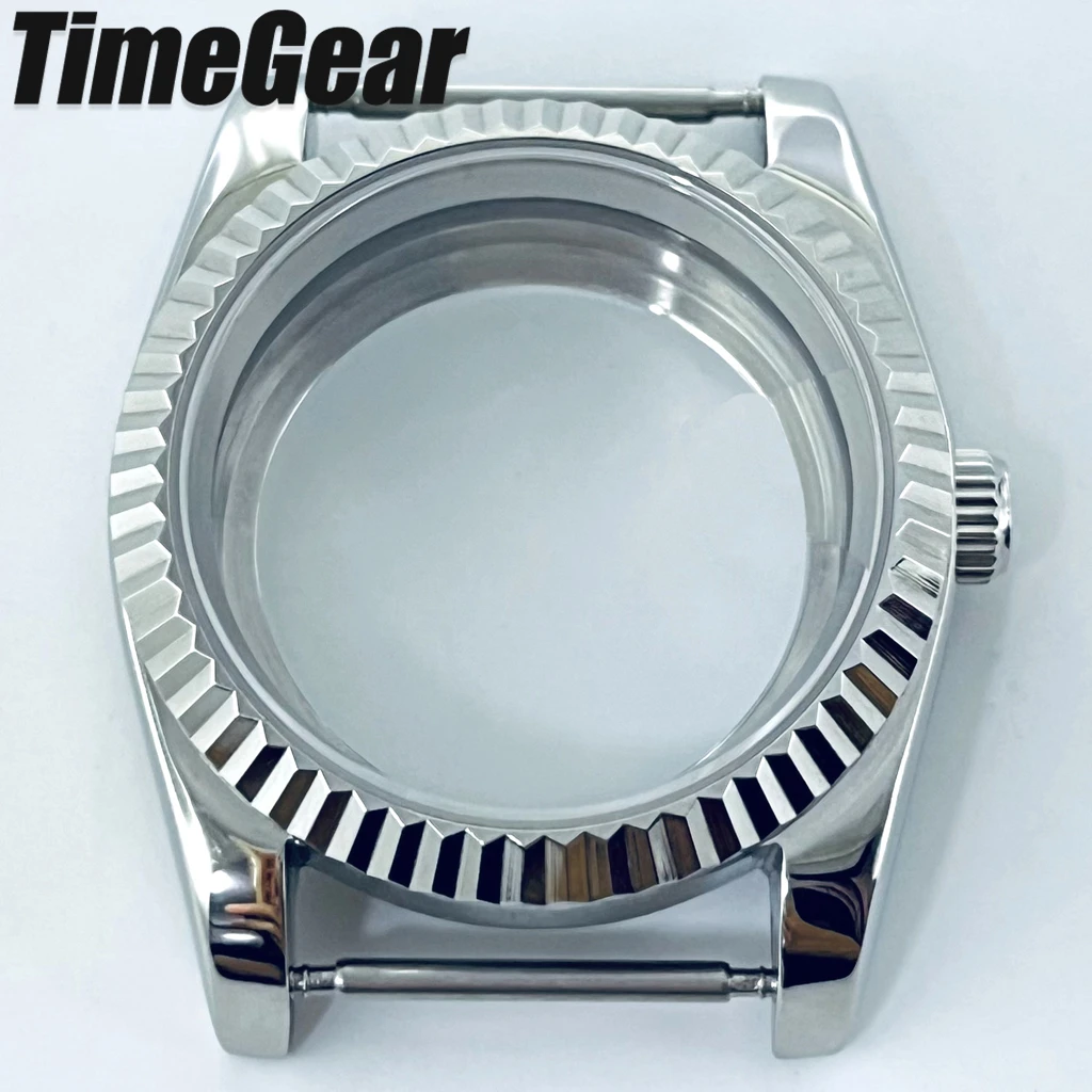 Silver Gold Rose Presidential Watch Case with Bracelet - 36mm/40mm