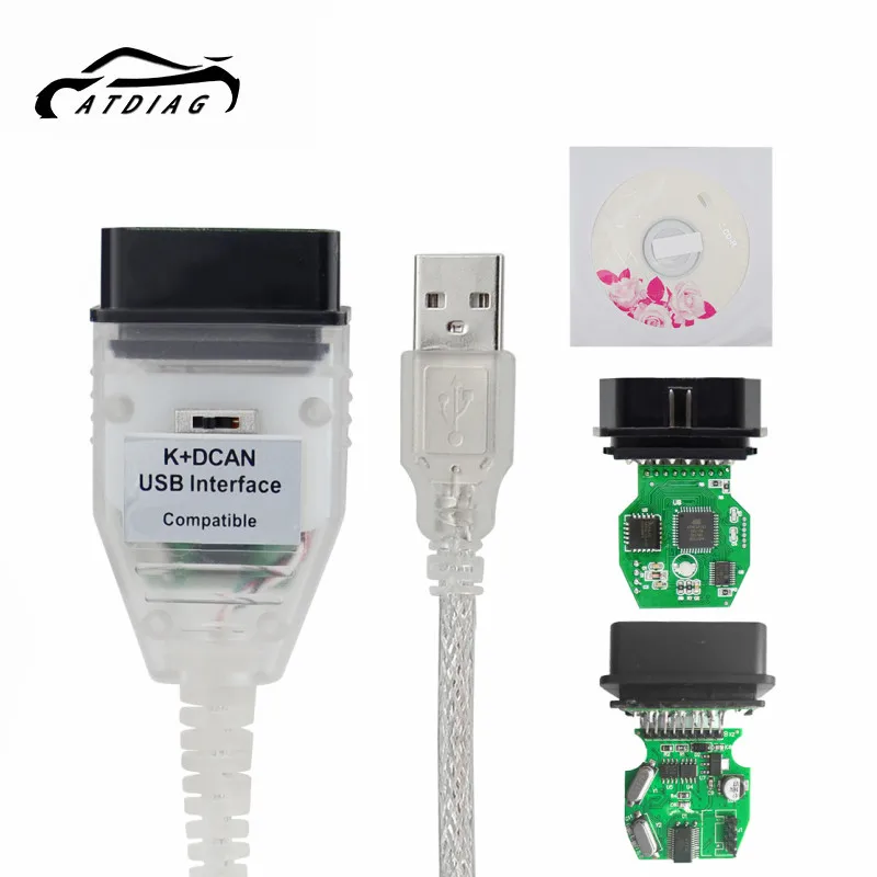 Оригинальная версия для BMW K + Dcan с переключателем k can USB интерфейсы OBD2 простого