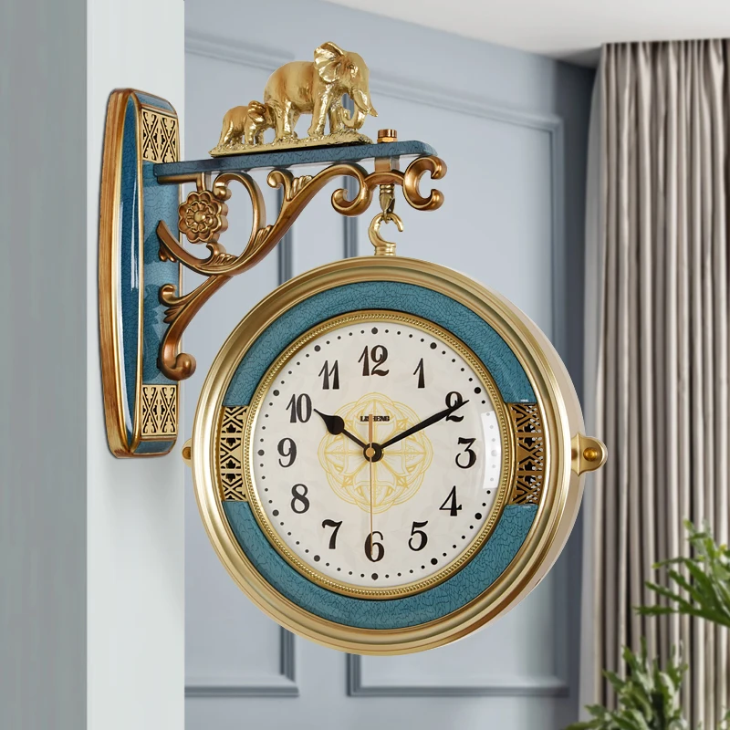 HangingWallClocksLivingRoomModernDesignLuxuryLargeWallClock