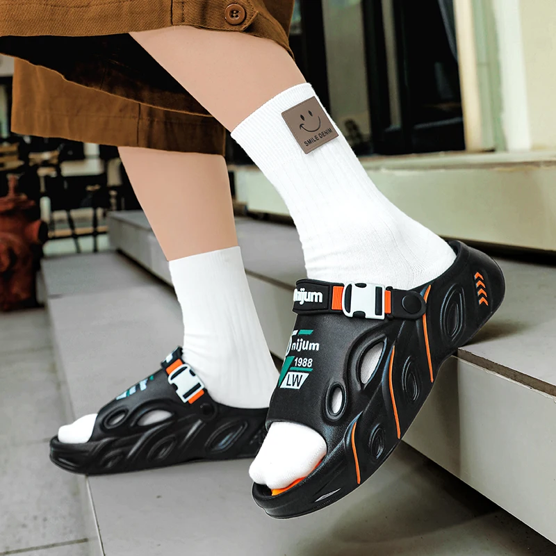 الصيف الرجال نِعال تدليك داخلي في الهواء الطلق الص...