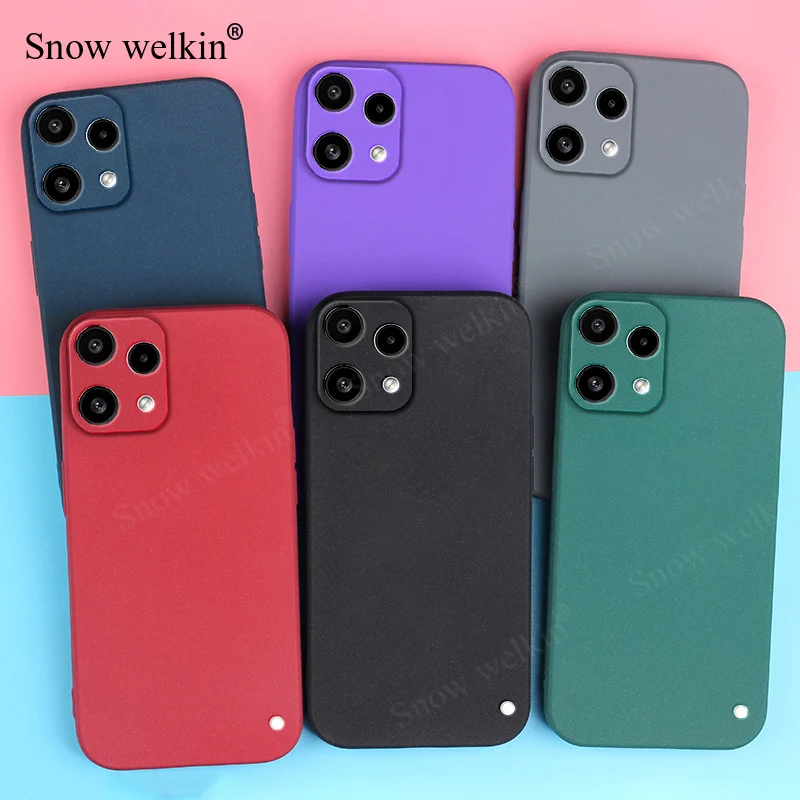 Sand Matte Soft Silicone Shockproof Phone Case Cover