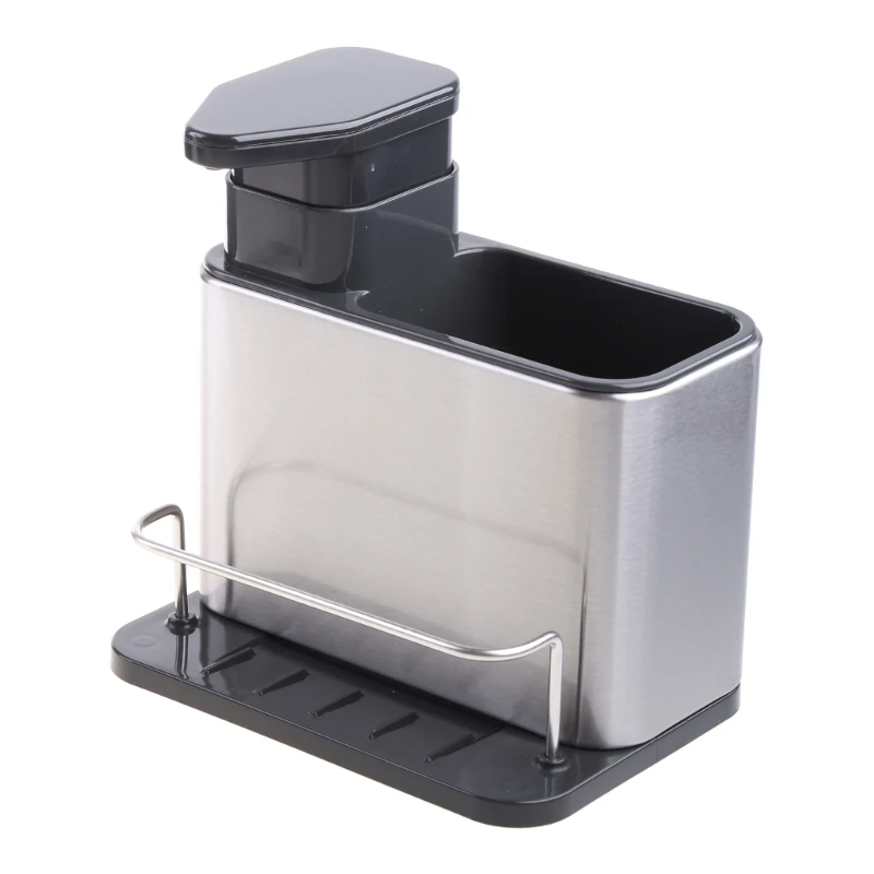 

Kitchen Sink Sponge Holder Brushed Stainless Steel Save Sink Space Drop shipping